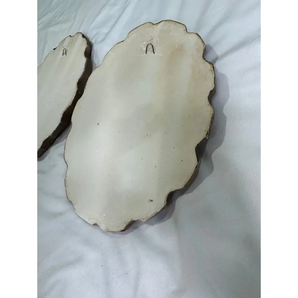 Vintage Ceramic Mushroom Wall Plaques